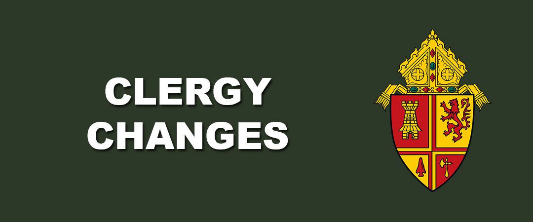 Clergy Change ~ March 8, 2021