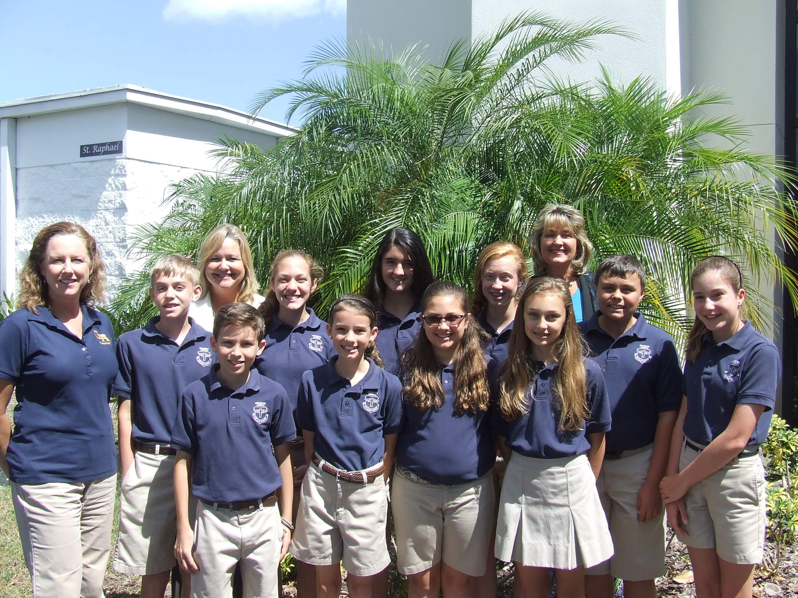 10 Guardian Angels Middle school students receive Award