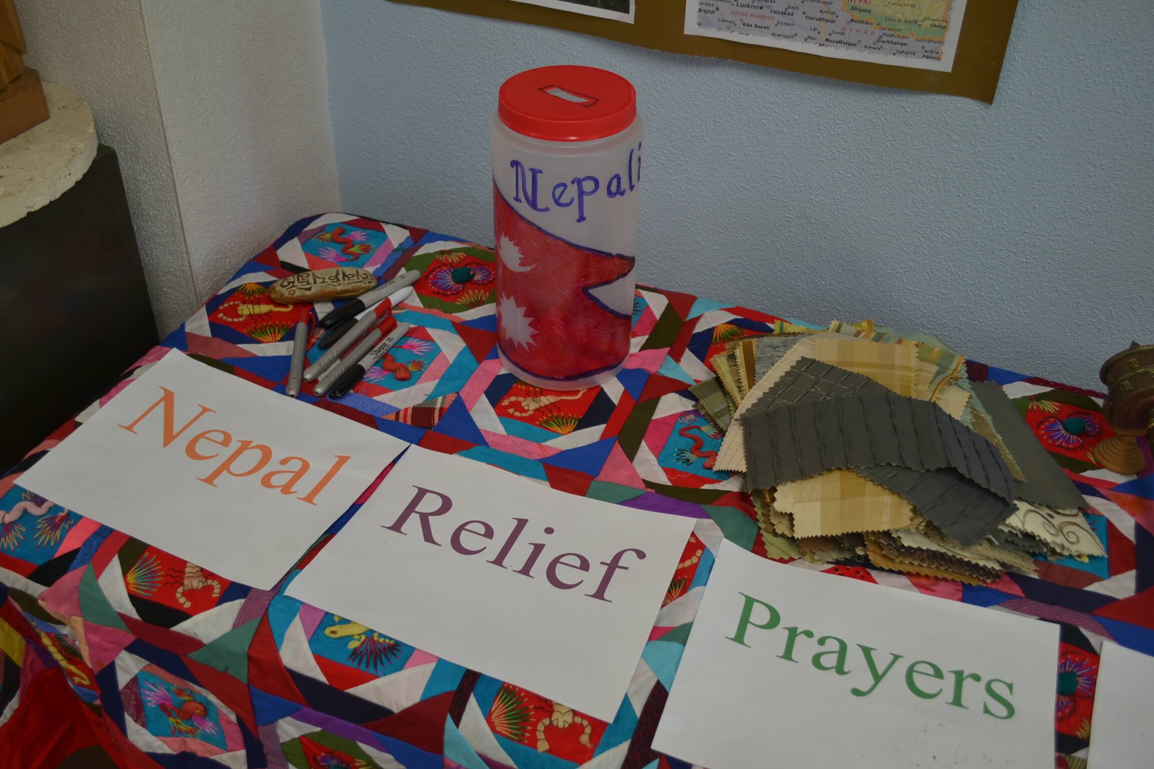 OLL STUDENTS SUPPORTING VICTIMS OF NEPAL EARTHQUAKE TRADGEDY