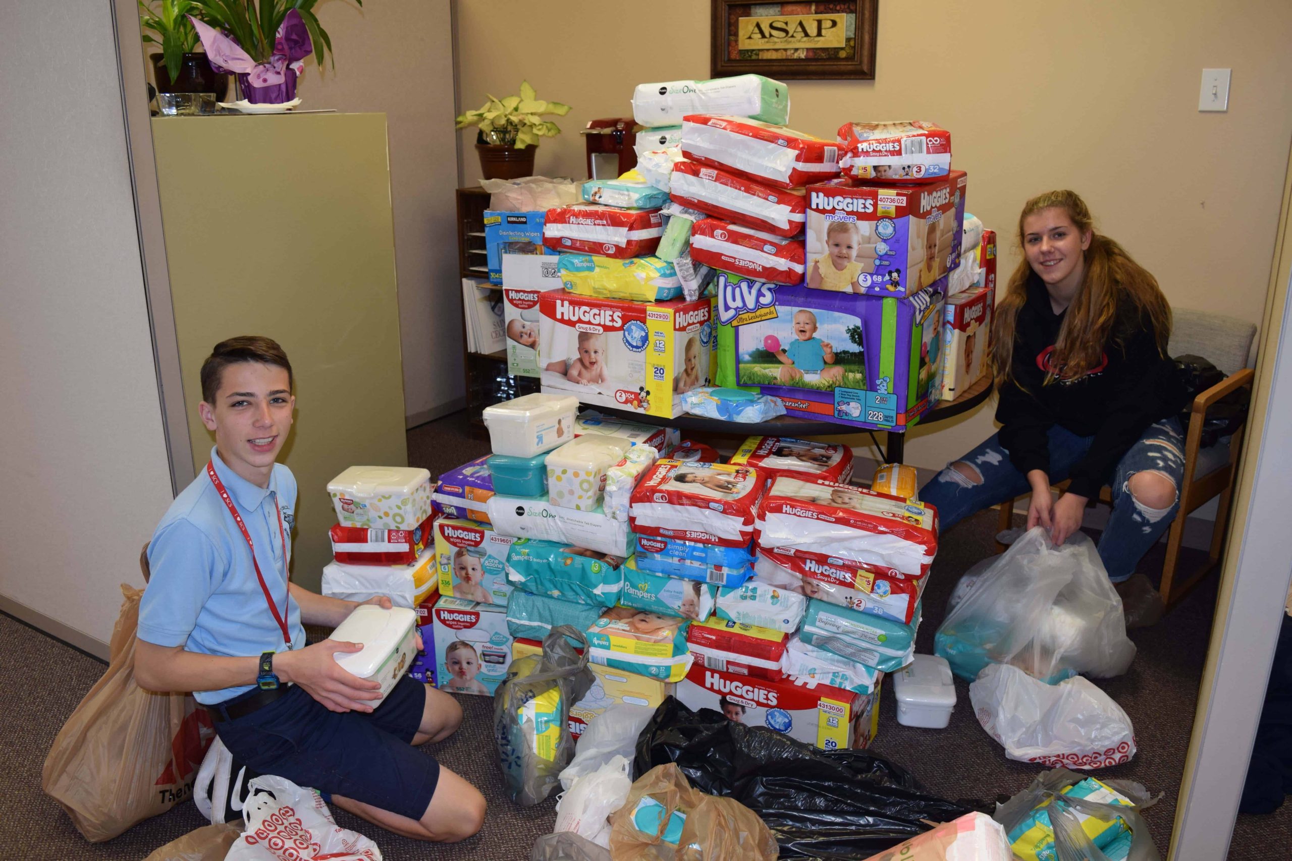 St. Cecelia Students Collect Donations for Kimberly Home